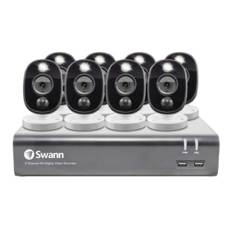 SISTEMA DE SEGURIDAD CON 8 CAMARAS  SWANN